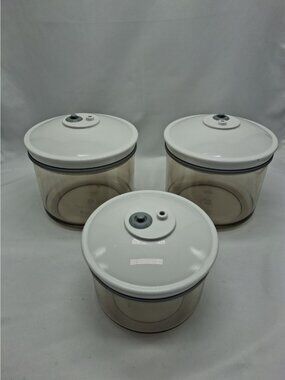 FoodSaver Snail Vacuum Seal Canister Container Set of 3 - 50 & 25 Oz